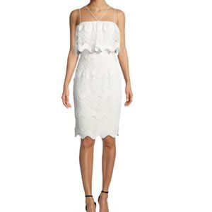 Black Halo Gwendolyn White Lace Dress